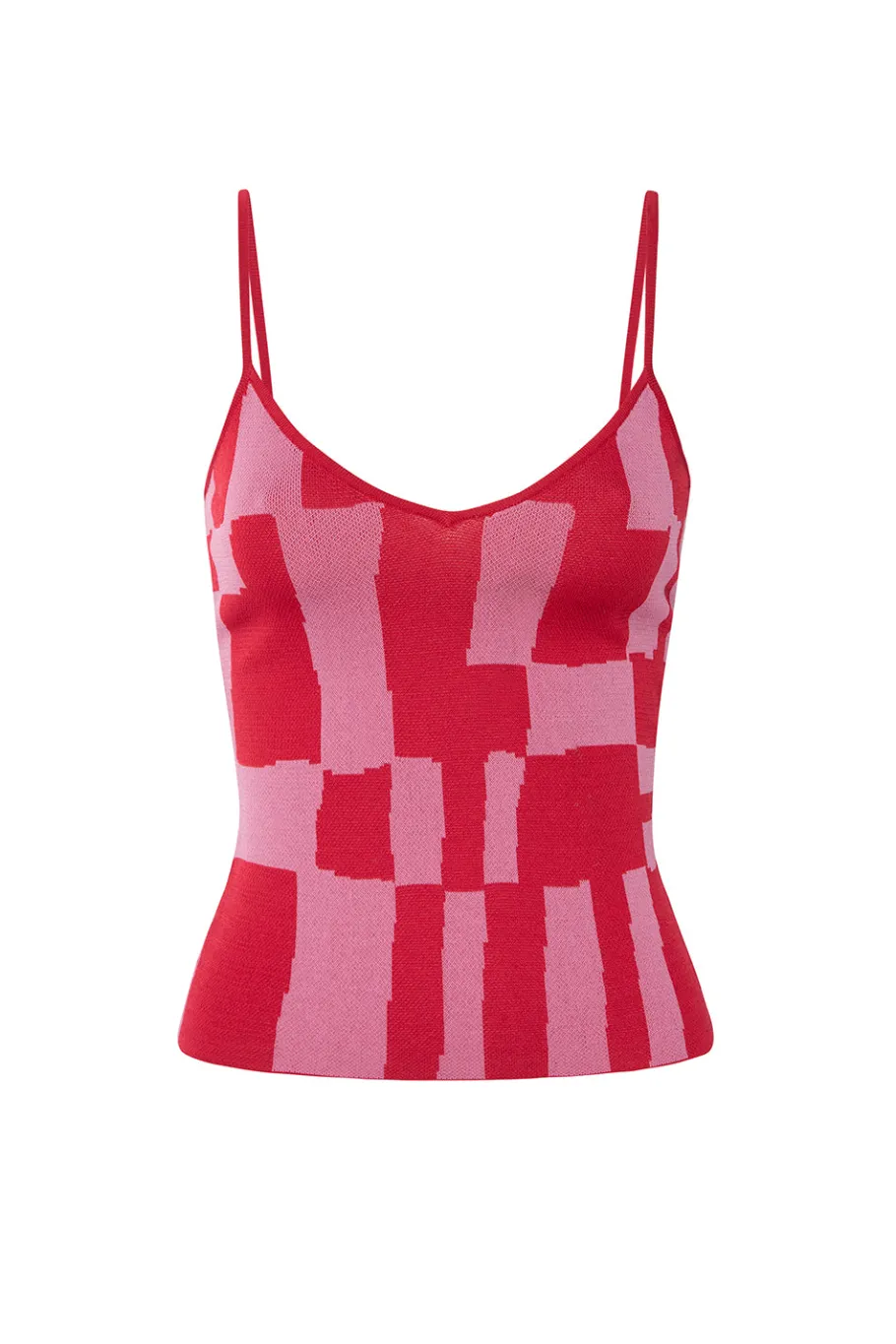 MISA Los Angeles Knits|Matching Sets>UNA TOP Pinku0026red