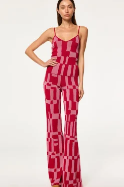 MISA Los Angeles Knits|Matching Sets>UNA TOP Pinku0026red