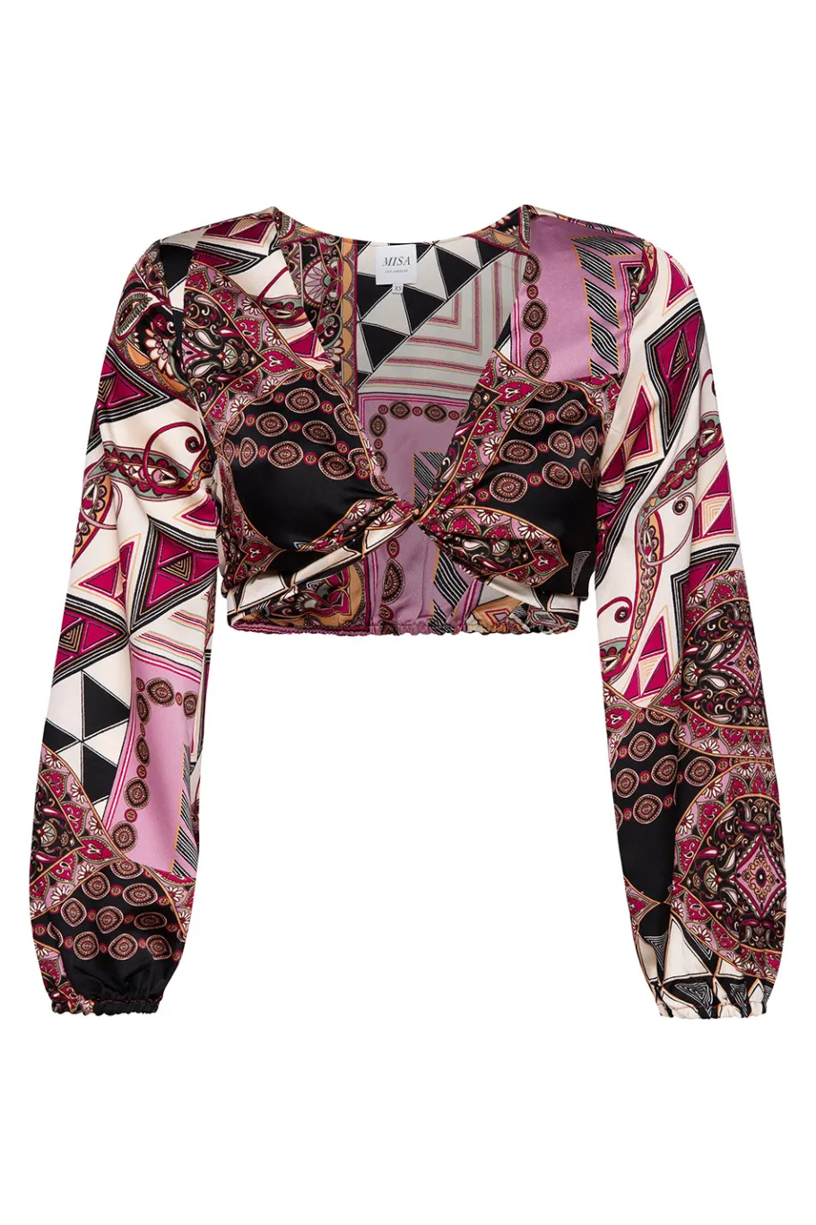 MISA Los Angeles Honeymoon|Matching Sets>VALA TOP Leonardopatchwork