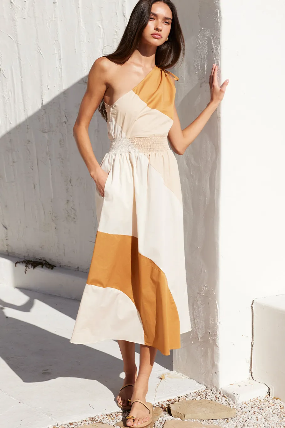 MISA Los Angeles Midi|Dresses>VALERIE DRESS Stretchpoplinmix