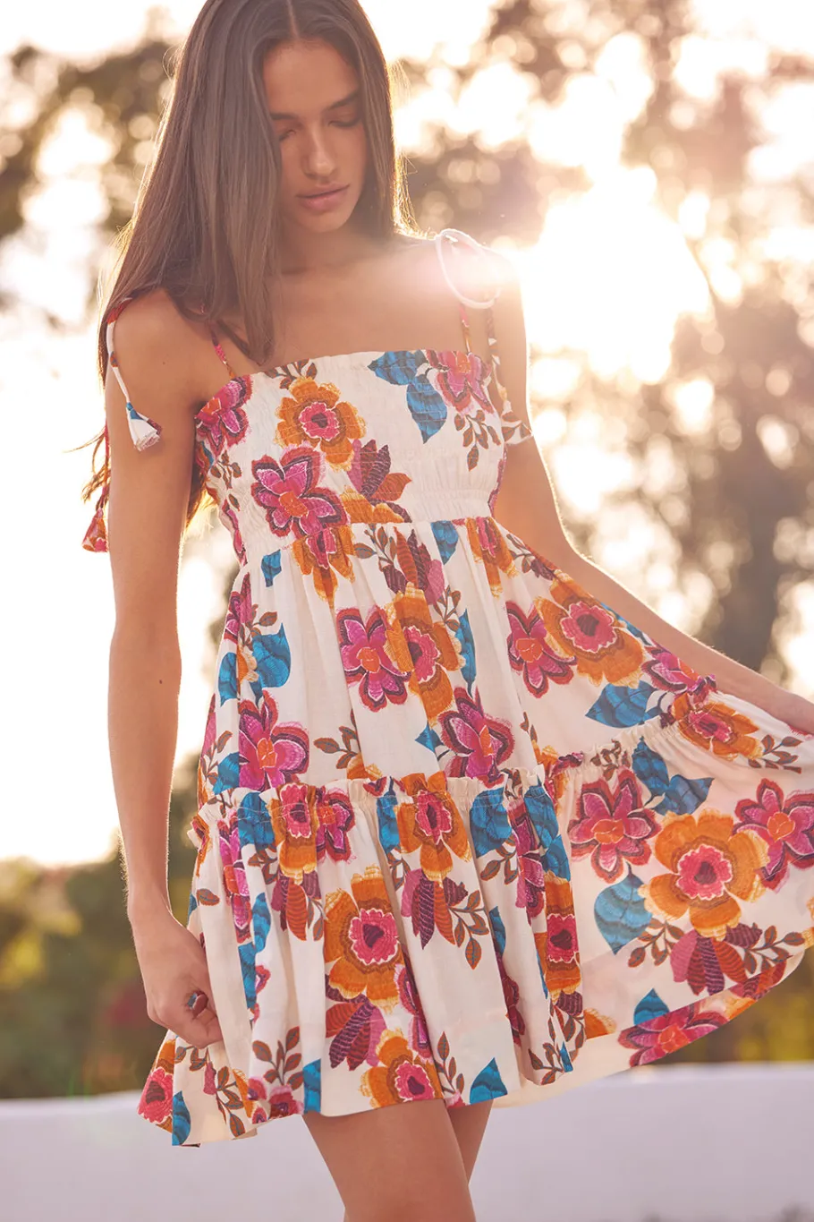 MISA Los Angeles Mini|Dresses>VANDITA DRESS Floramarbella