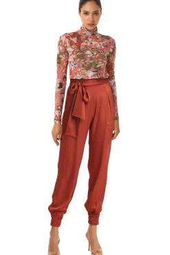 MISA Los Angeles Pants>VEP PANT Burntorangesatin