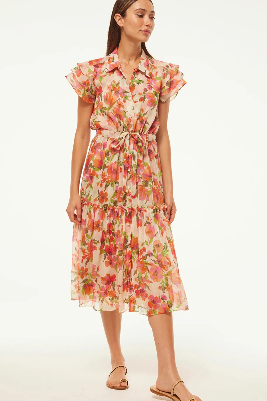 MISA Los Angeles Wedding Guest|Engagement Party>VIOLA DRESS Palmareibloomschiffon