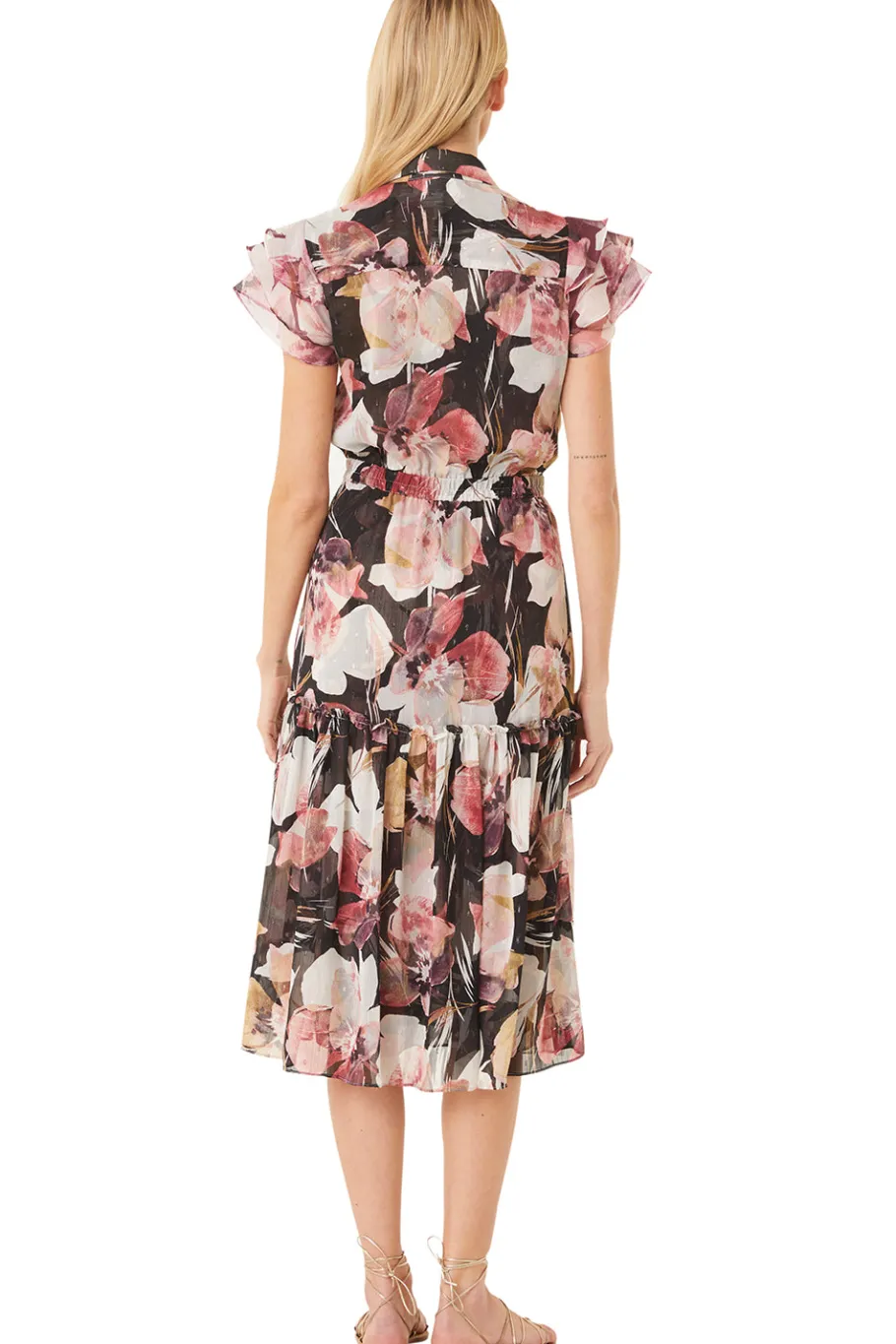 MISA Los Angeles Misa Classics|Midi>VIOLA DRESS Floratropicalmix