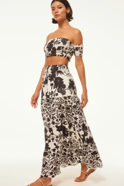 MISA Los Angeles Honeymoon|Matching Sets>YELENA SKIRT Floranegra
