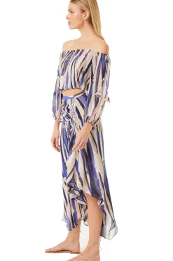 MISA Los Angeles Skirts & Shorts>ZULIKA SKIRT Stripedinstinct